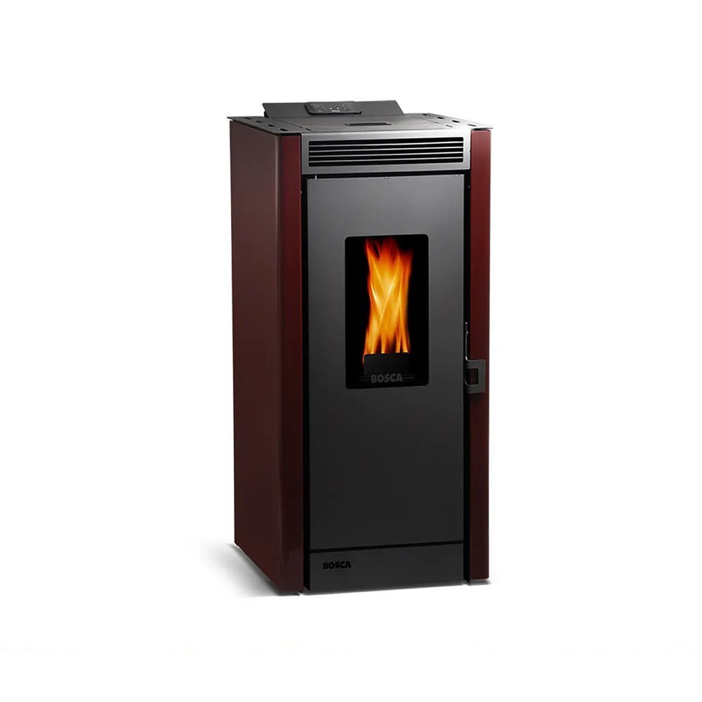 Estufa a pellet Bosca Black Vision burdeo